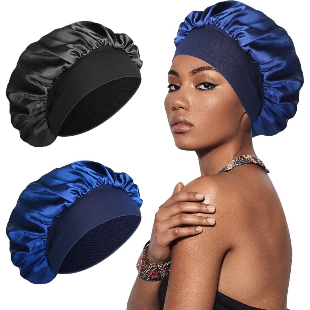 2 Pack Silk-Satin Bonnet Hair Wrap for Sleeping *SALE*